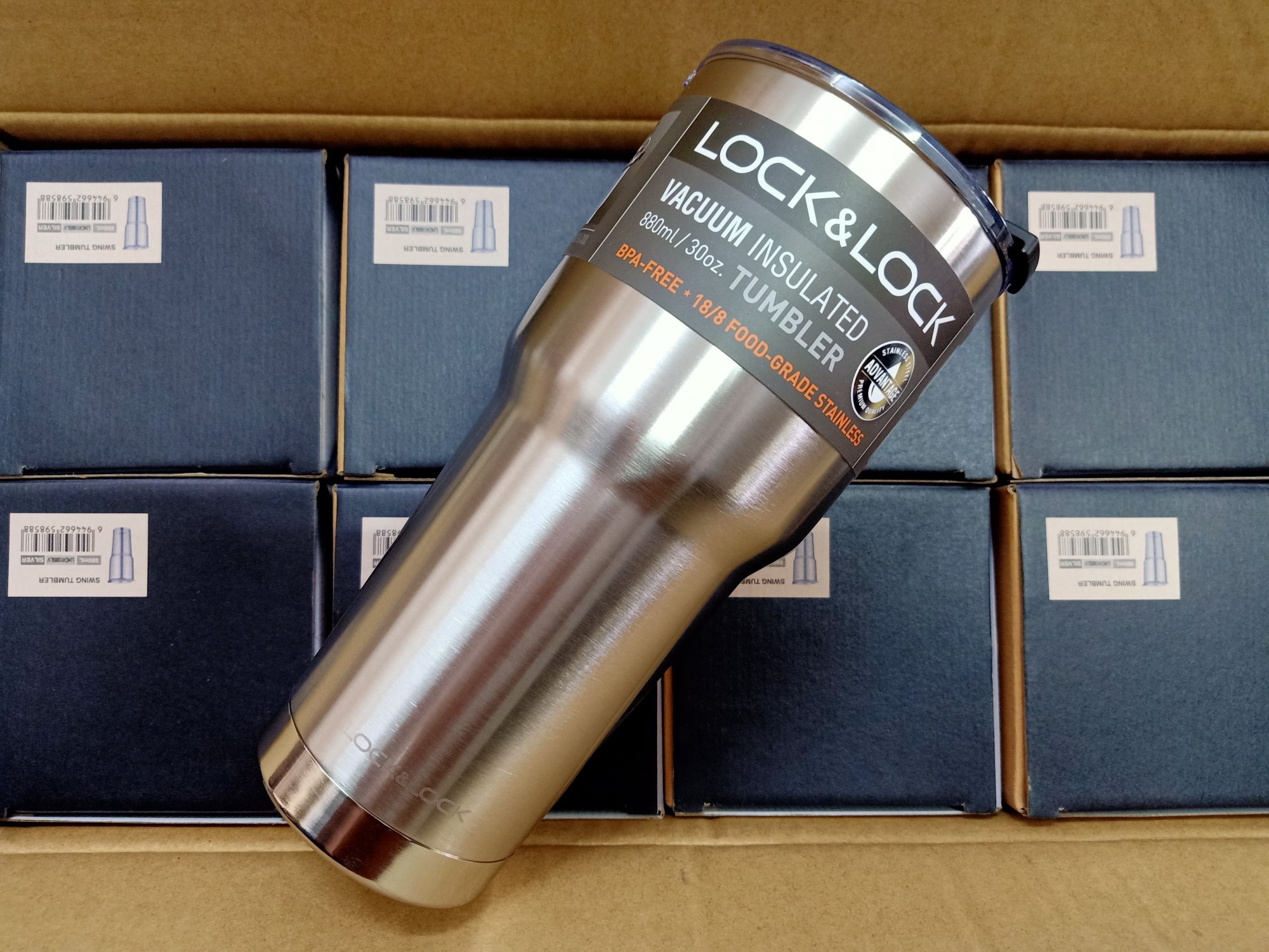 [HCM]Ly Giữ Nhiệt Lock&Lock Swing Tumbler (Màu Bạc) 800l