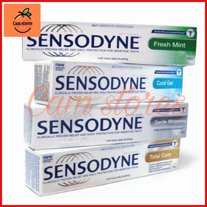 Combo 2 tuýp kem đánh răng Sensodyne chống ê buốt Thái Lan 100g