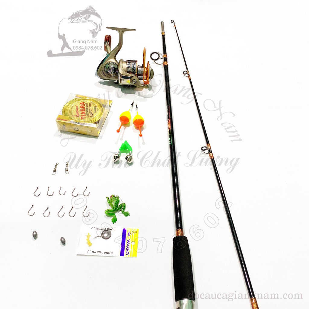 Bộ Cần Câu Shimano 2 khúc đặc và máy Yumoshi 7000 tặng full phụ kiện. - Cam kết bảo hành đổi trả trong 2 tuần đầu