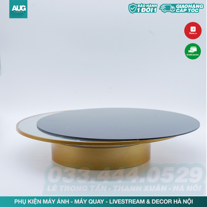 BÀN XOAY 25CM.ĐẾ XOAY SẢN PHẨM NHIỀU MẶT THAY THẾ - HỖ TRỢ BÁN HÀNG ONLINE - AUG Camera Hà Nội