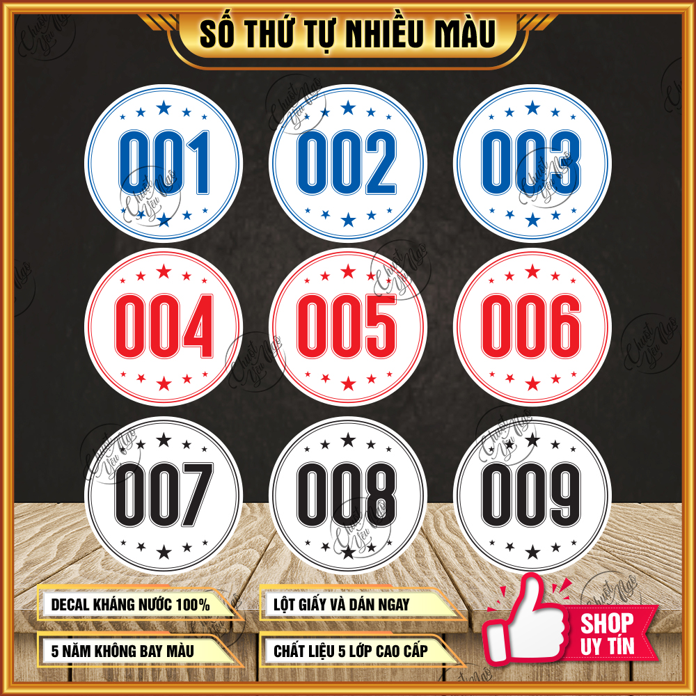 Sticky numbers order numbers decal packing count checklist number bookmark
