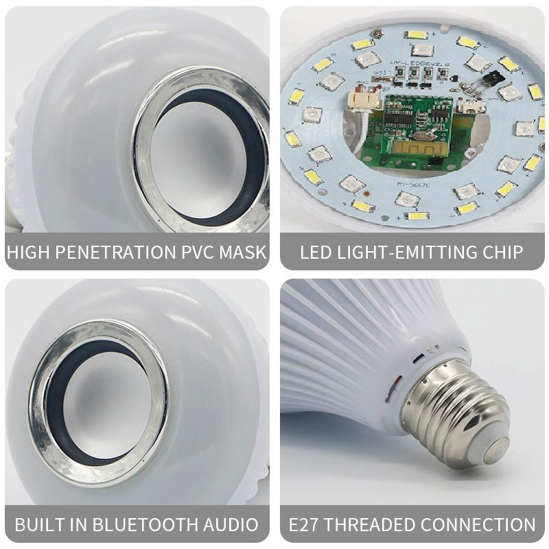 Bóng đèn LED độc đáo kiêm loa nghe nhạc bluetooth