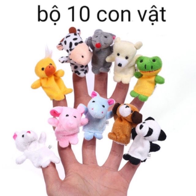 Sét 10 Rối ngón các con vật