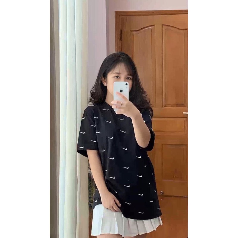 Áo thun Nike logo THÊU form rộng