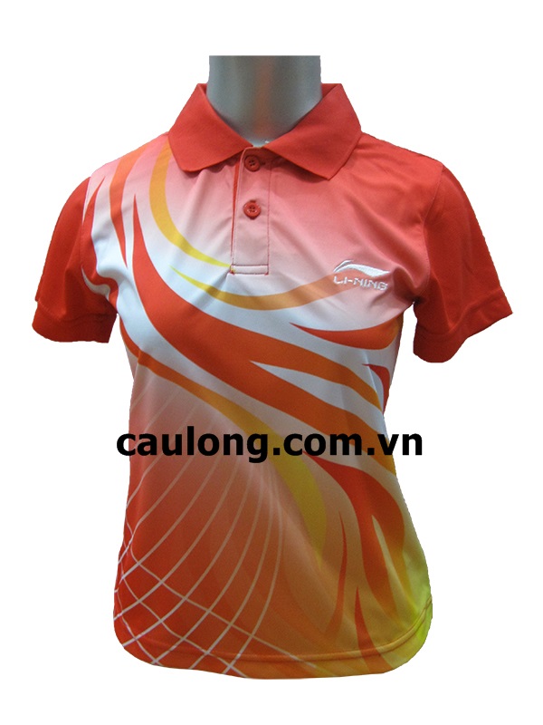 Áo Cầu Lông Nữ Cổ Bâu Lining B18006