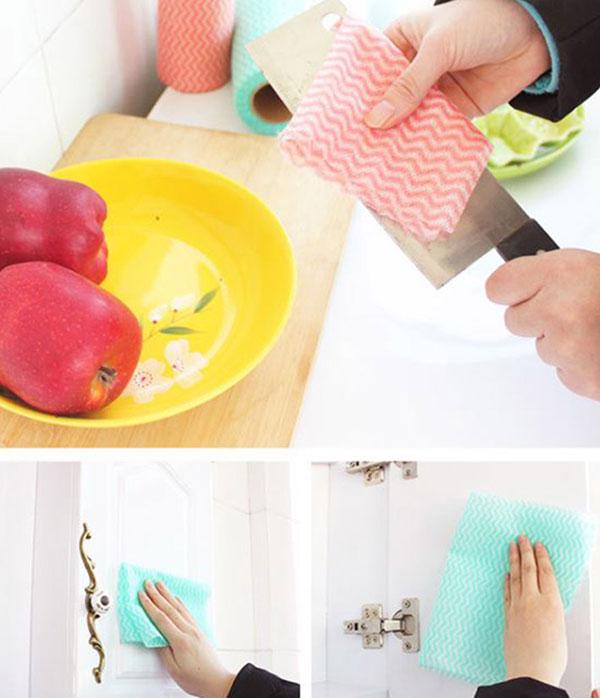 [HCM]Combo 3 Cuộn Khăn Lau Đa Năng ( 3 Cuộn - 150 khăn ) Tiện Ích