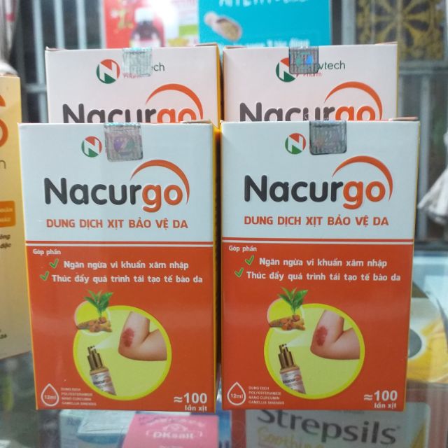 [HCM]DUNG DỊCH XỊT BẢO VỆ DA NACURGO 100 LẦN XỊT
