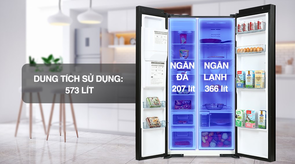 [Trả góp 0%]Tủ lạnh Hitachi Inverter 573 lít R-SX800GPGV0(GBK) (Giá áp dụng giao tại HN, HCM& các tỉnh liên hệ shop)