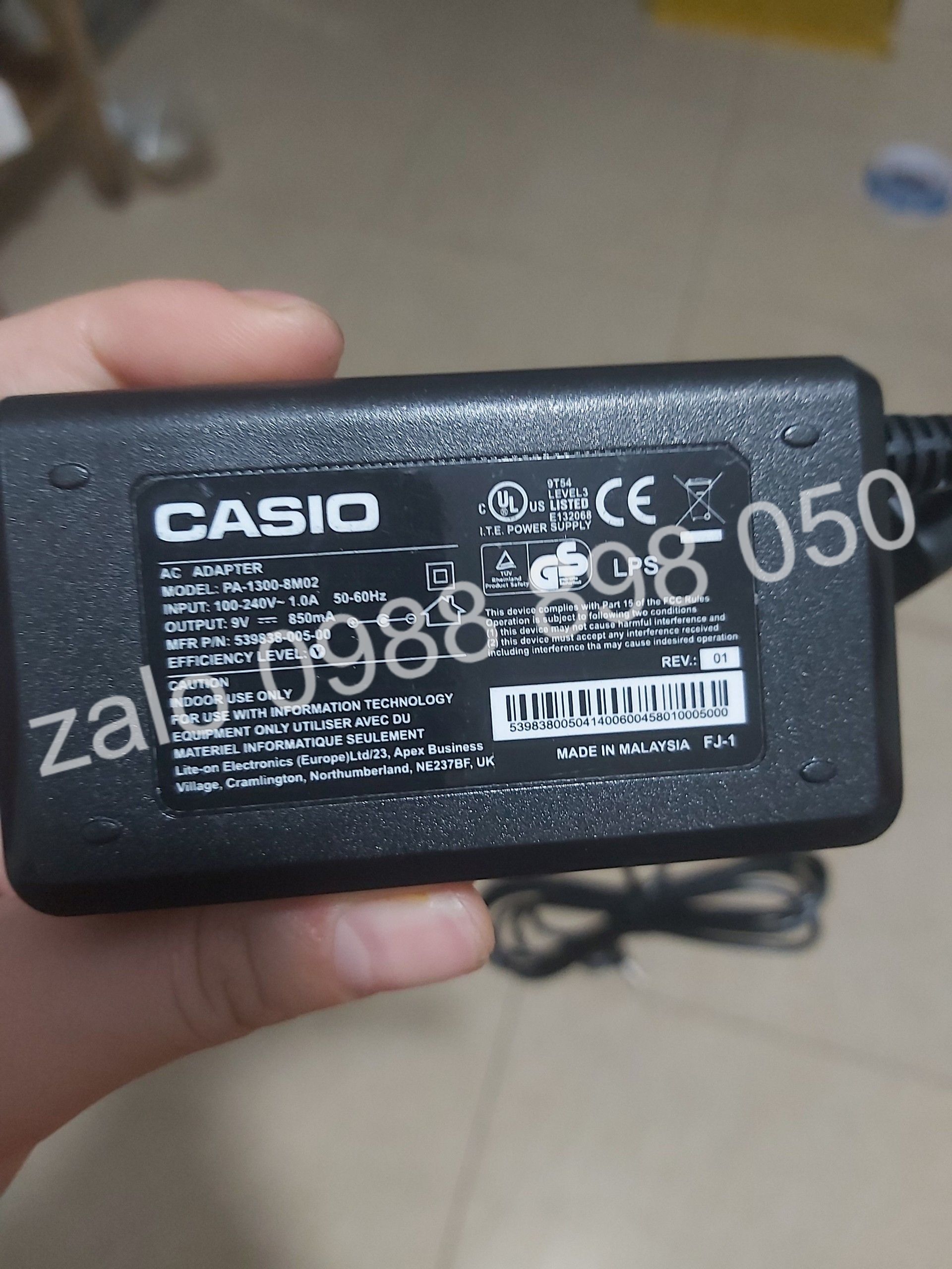 Adapter 9v 850ma nguồn đàn Casio