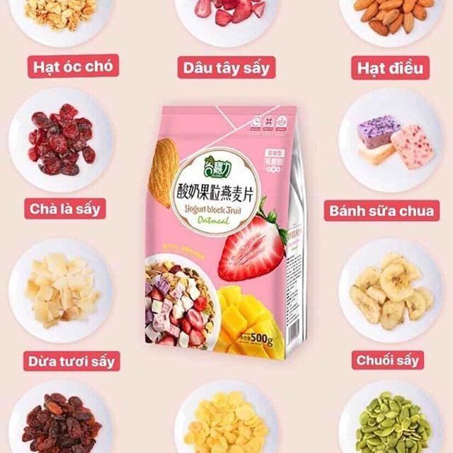 ( Sẵn Hàng - Giao Được HCM ) Ngũ Cốc Sữa Chua Ăn Kiêng
