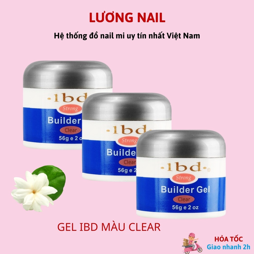 Gel đắp móng Ibd màu trong 56g
