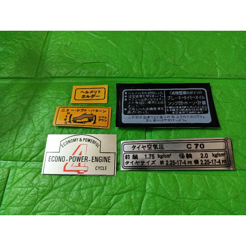 Bộ tem thông số Cub 81 70 new hàng nhập Thái Lan