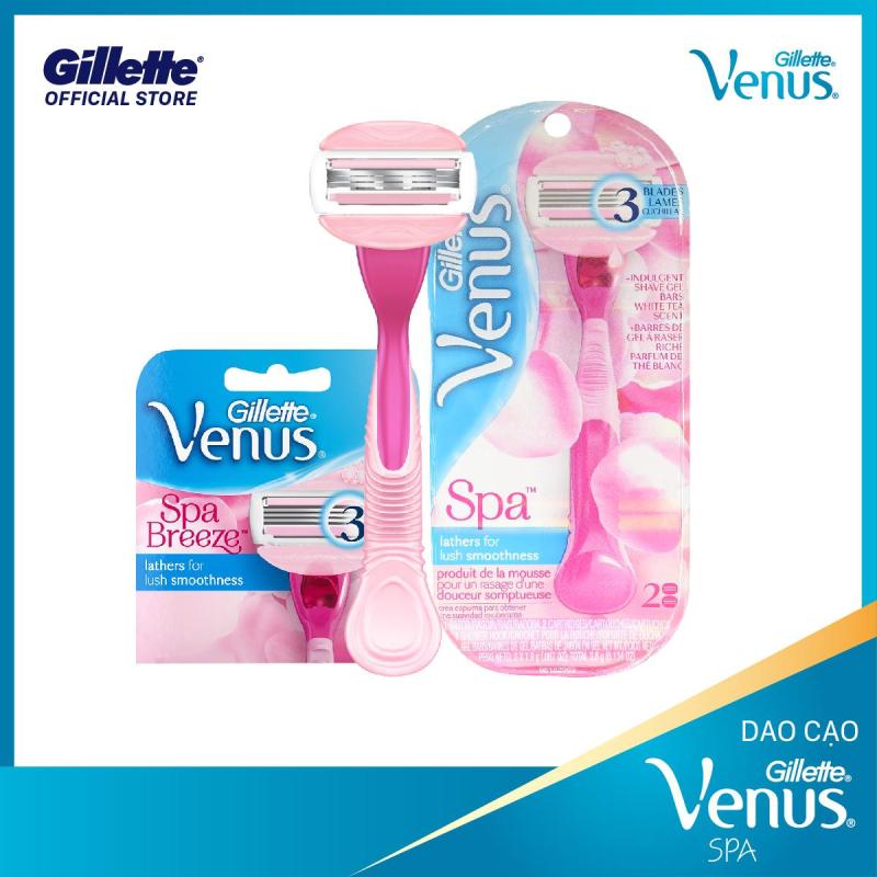 Dao cạo Gillette Venus Spa cho nữ cao cấp (kèm 2 lưỡi) nhập khẩu
