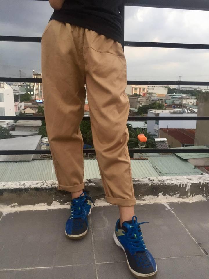 QUẦN BAGGY NỮ LƯNG THUN PHONG CÁCH 02