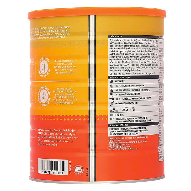[Date 8.2026] Sữa bột Dielac Alpha Gold 4 Lon 1.4kg (cho trẻ từ 2- 6 tuổi)