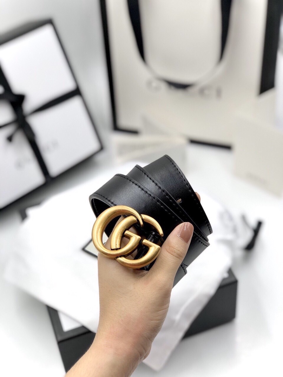 [HCM]THẮT LƯNG NỮ DA THẬT CAO CẤP FULL BOX