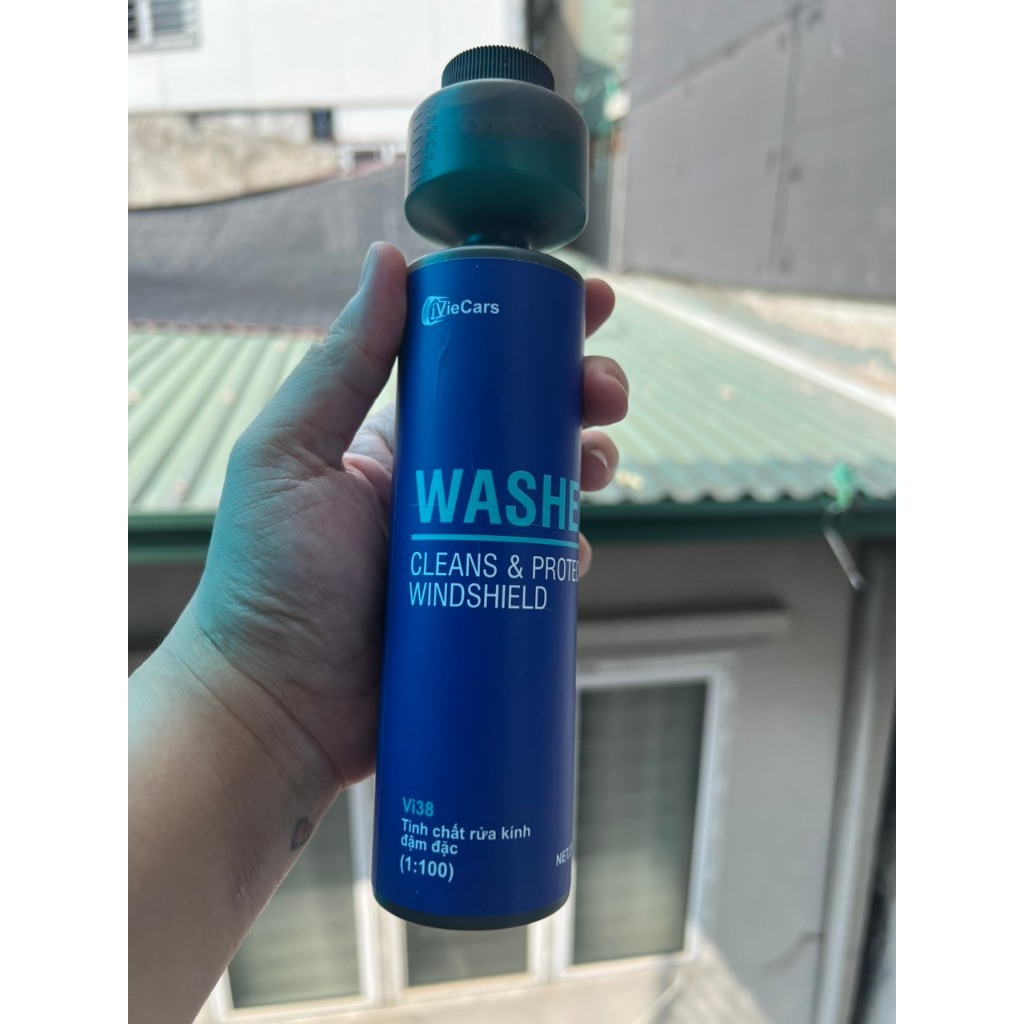Nước rửa kính đậm đặc washer 1:100 concentrate - dung dịch rửa kính 270ml công nghệ usa
