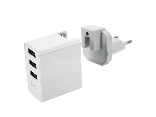 [HCM]Cốc sạc ba cổng USB Hoco C20 sạc nhanh 5V/2.4A