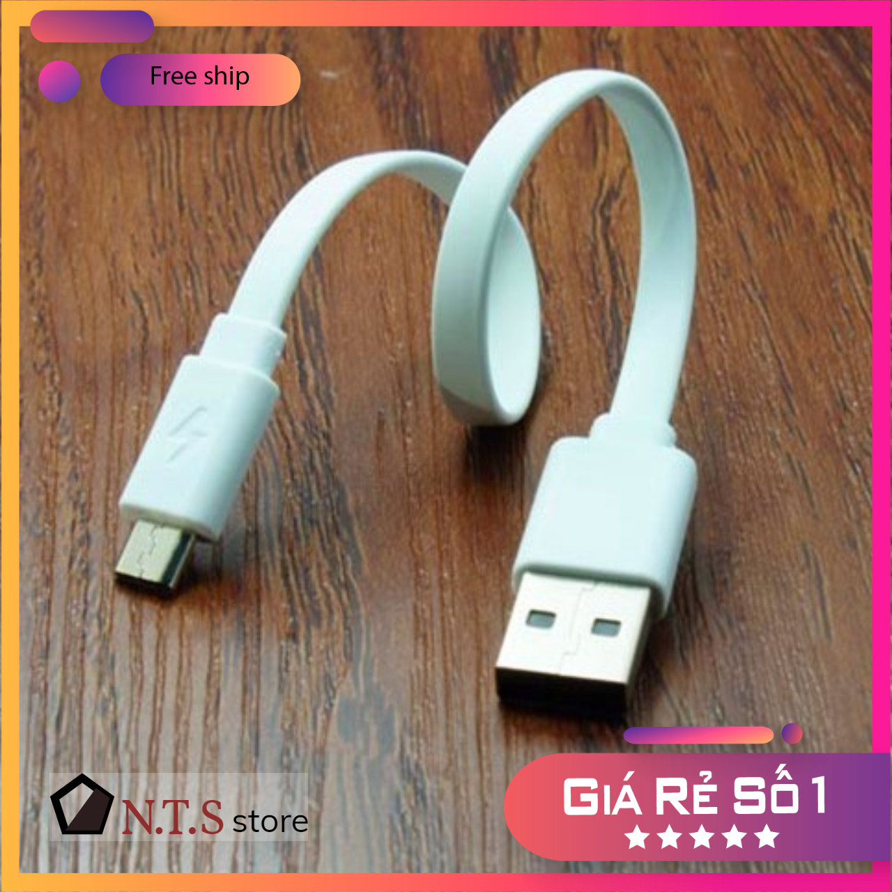 Cáp sạc ngắn Sam Sung 20cm Chuẩn