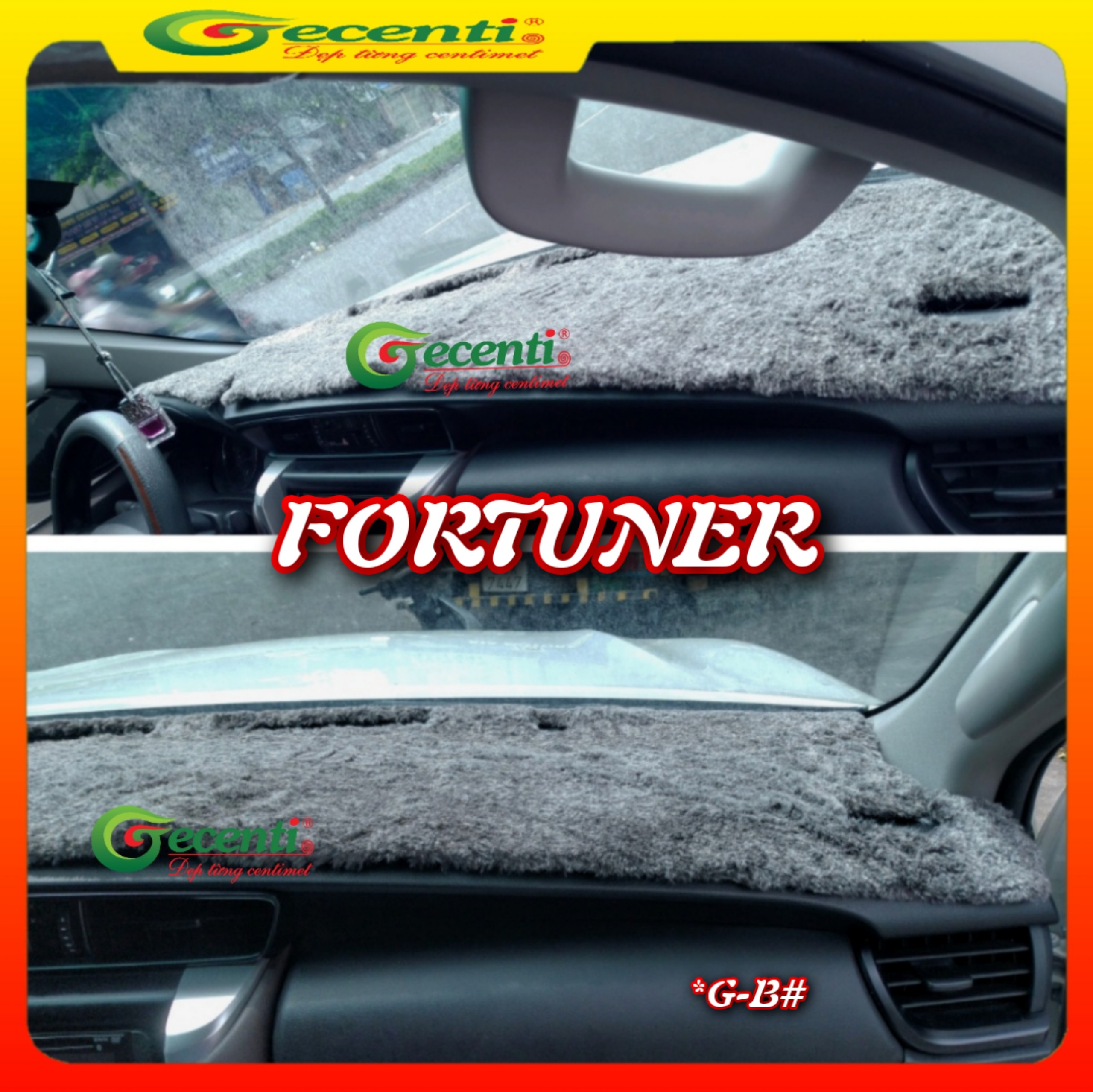 [HCM]Thảm taplo lông thú cao cấp FORTUNER- GECENTI