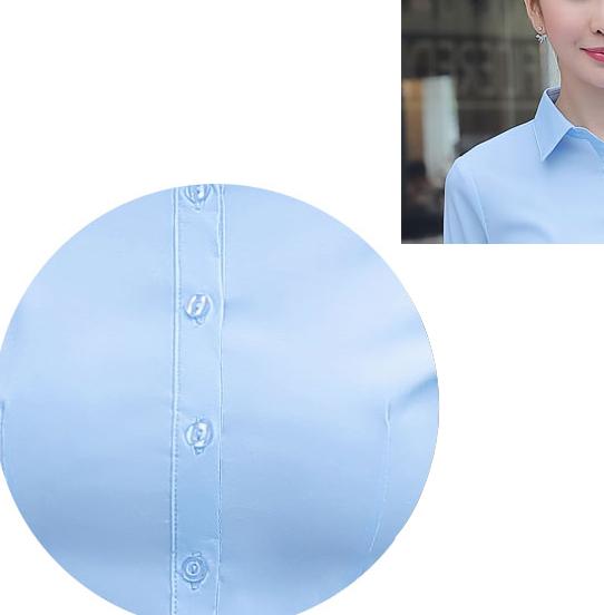 Sơ mi Ngắn tay nữ xanh nhạt trẻ trung
