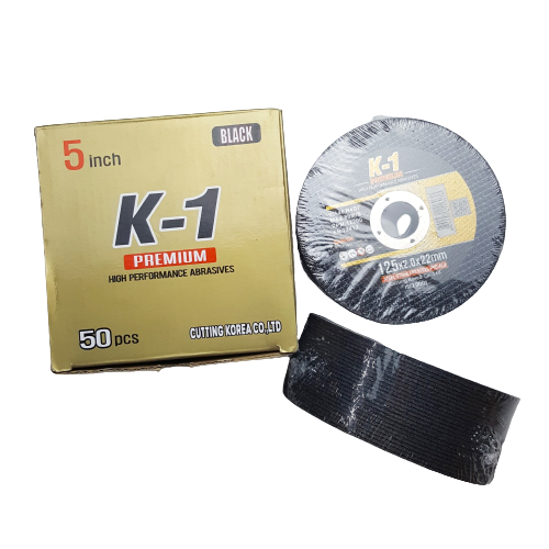 ĐÁ CẮT SẮT 125 | Đá cắt K1 đen 125 | Đá cắt sắt 1 tấc 2