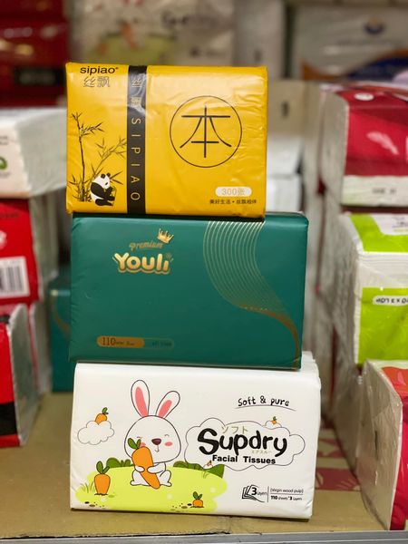Khăn giấy khô Supdry cao cấp 110 tờ (3 lớp) - 1 bịch