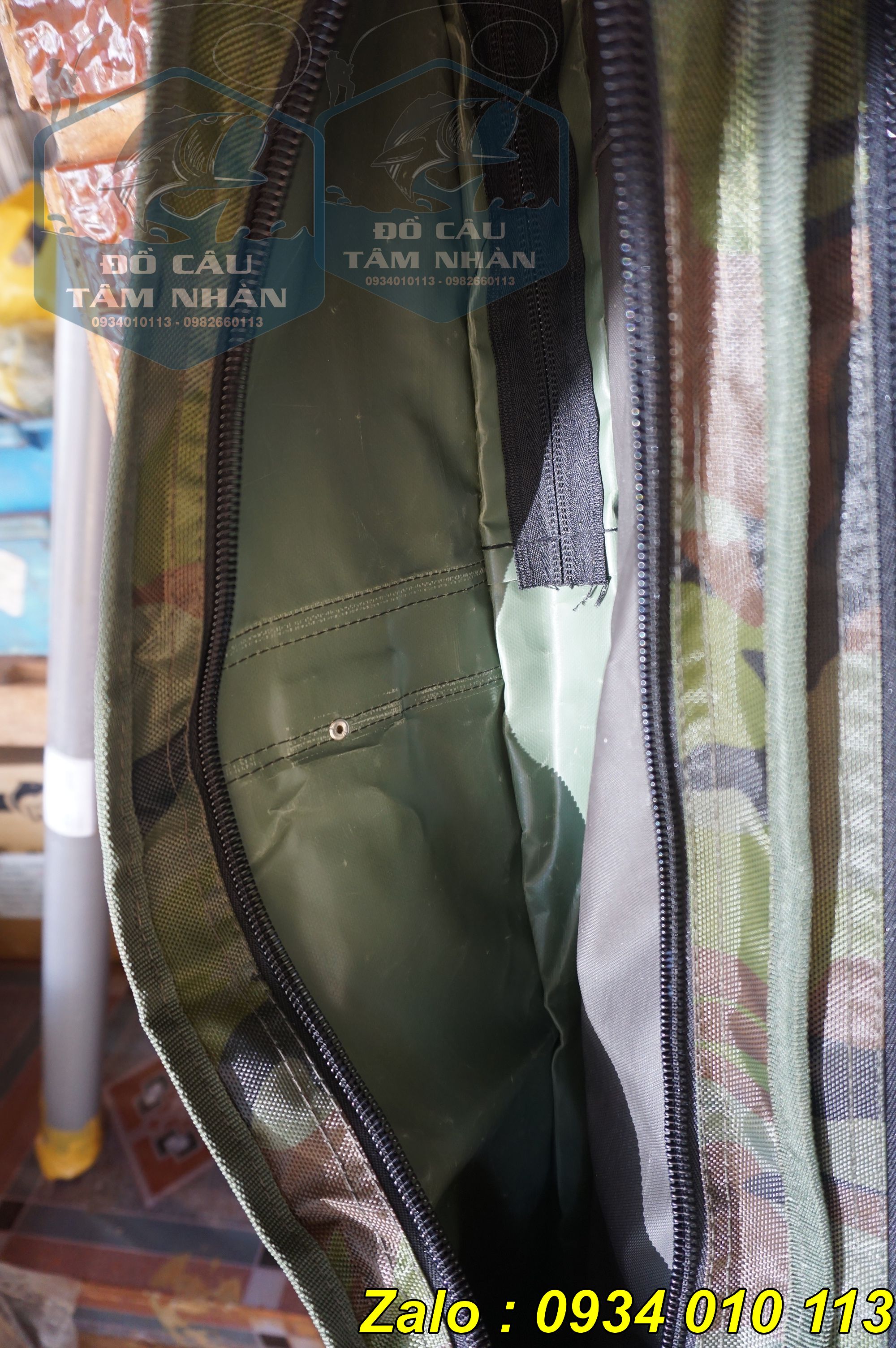Bao đựng cần câu 2 ngăn màu camo Abu