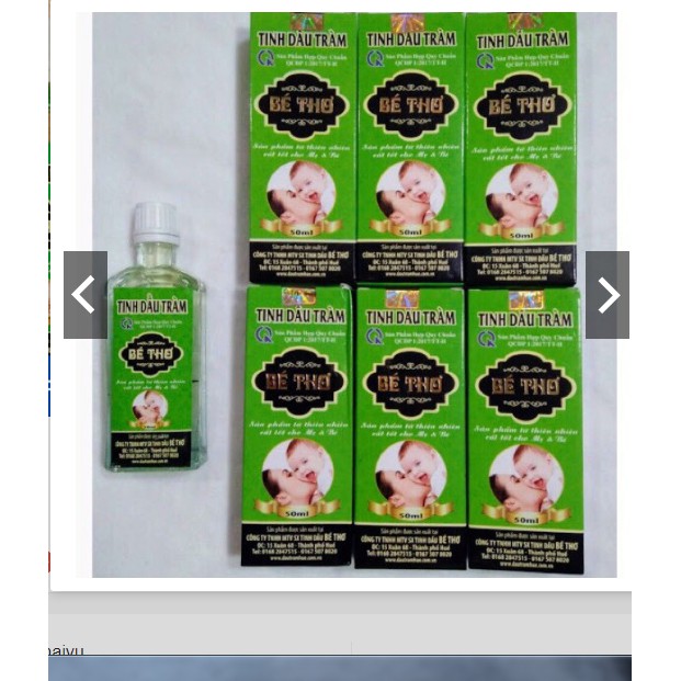 Tinh Dầu tràm Bé Thơ Huế 50ml ( chính hãng hộp xanh)