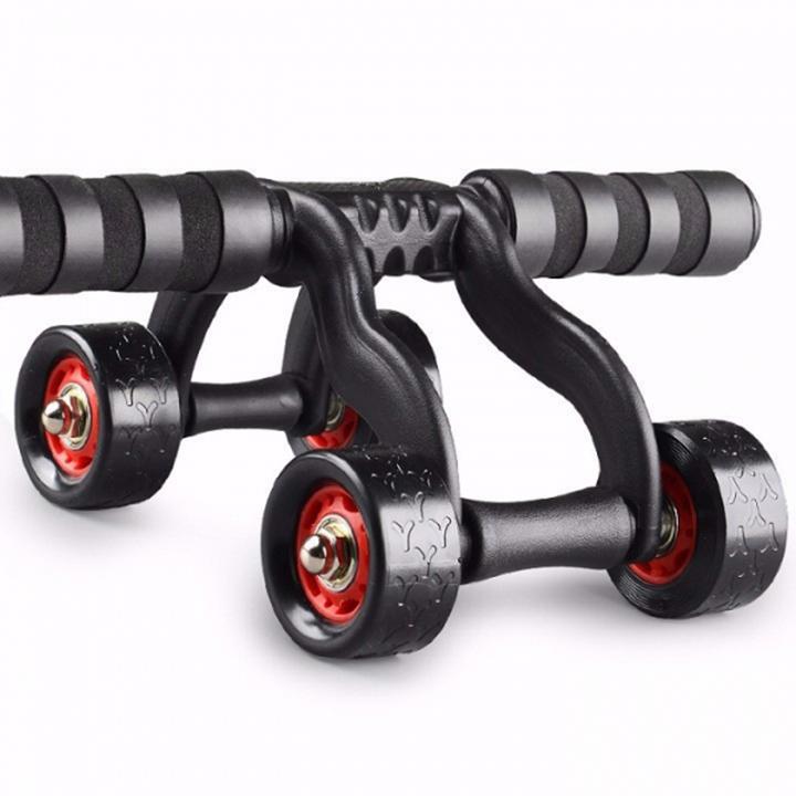 Con lăn tập cơ bụng 4 bánh xe (Tặng thảm)