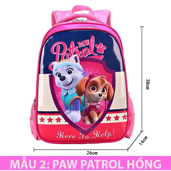 BALO CHO BÉ CẤP 1 HÌNH PEPPA PIG, DOREMON...