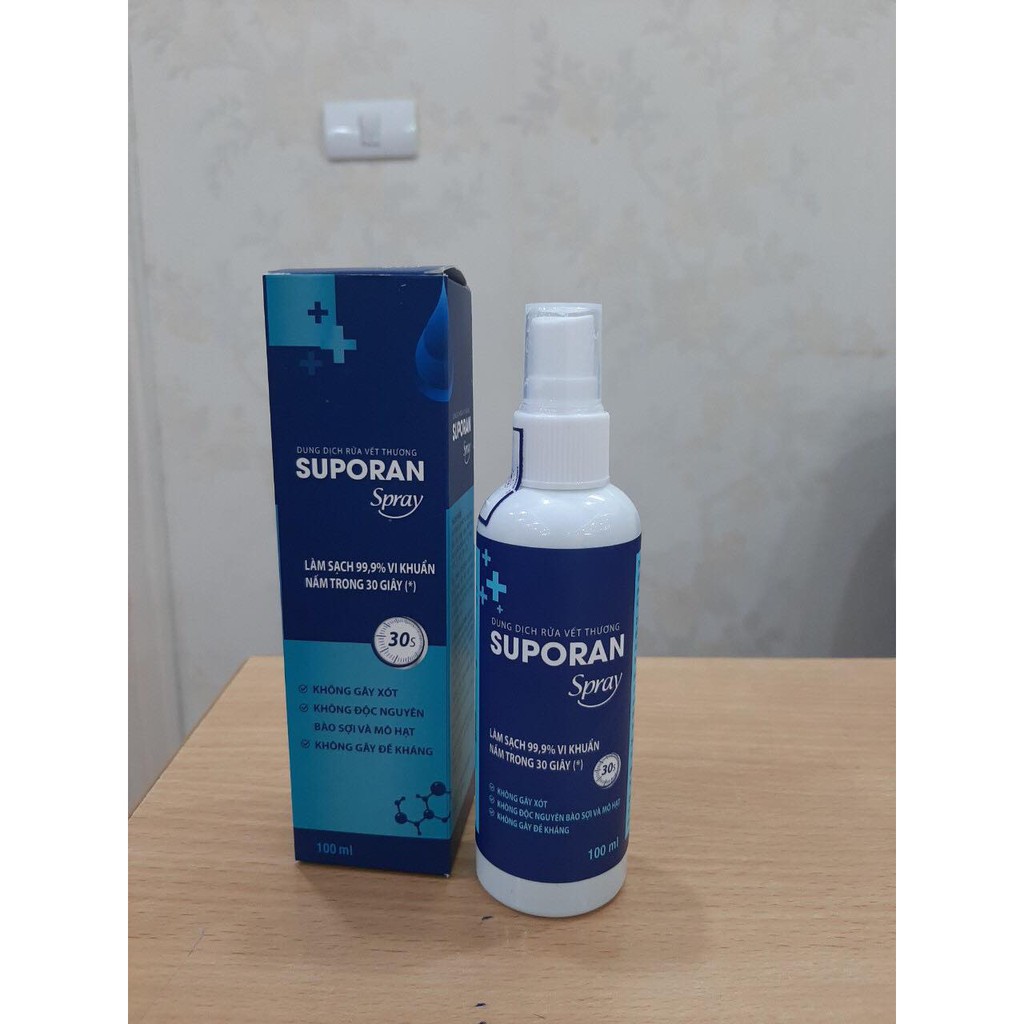 Dung dịch sát khuẩn Suporan chai xịt 100ml