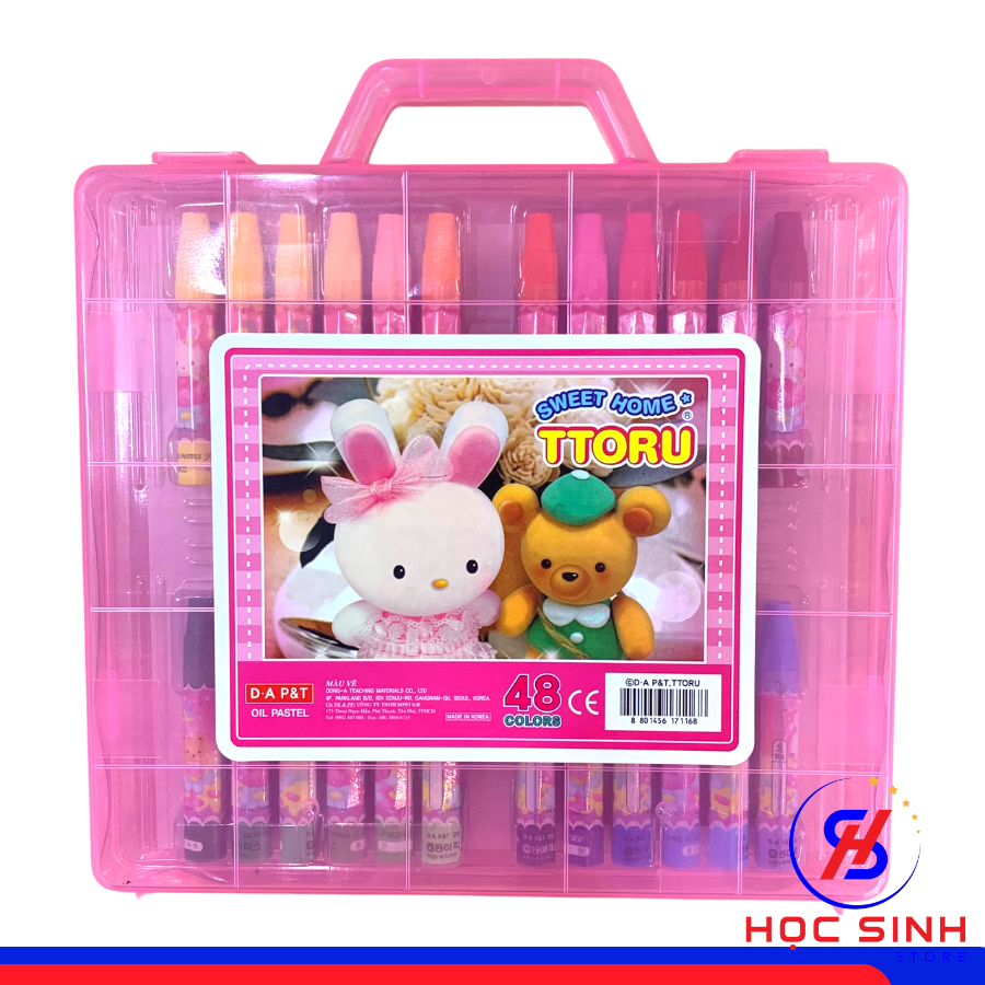 Hộp 48 Cây Bút Sáp Dầu TTORU 48 màu D.A P&T Hàn Quốc