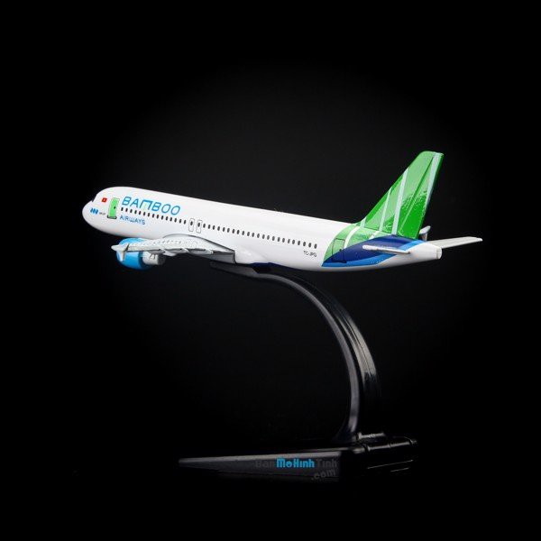 Mô hình máy bay Bamboo Airways Airbus A320 16cm Everfly