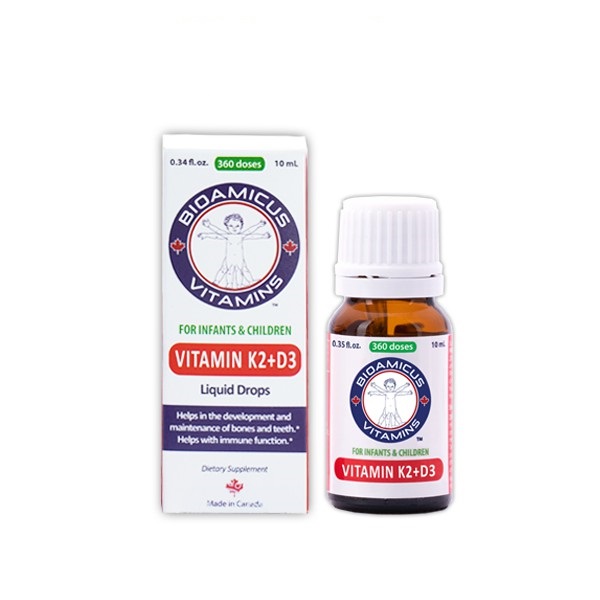 BioAmicus - Vitamin K2 + D3 10ml [ kèm quà tặng ]
