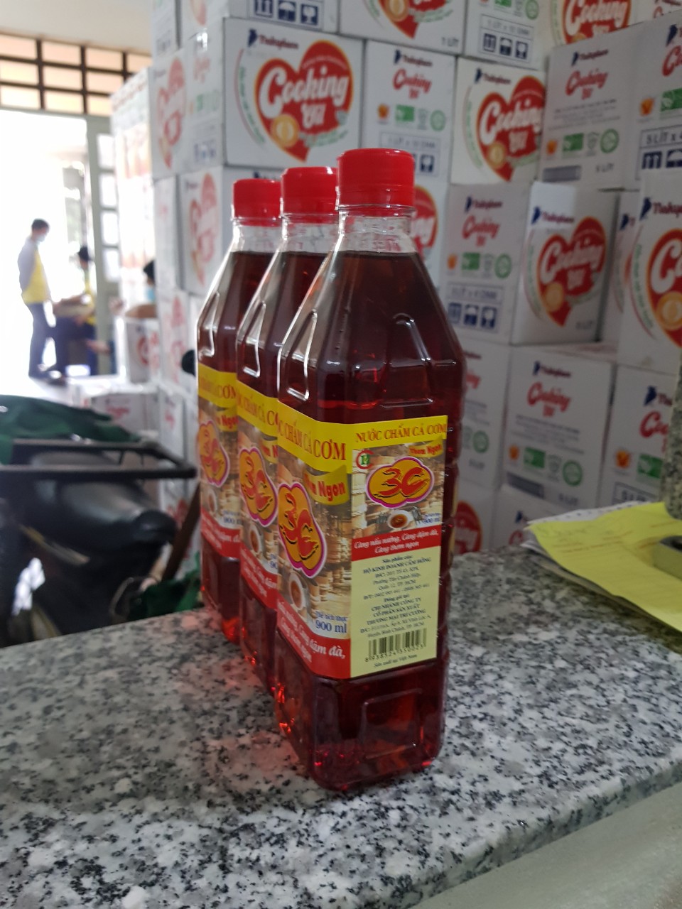 Nước chấm cá cơm 3C chai 900ml 18 Protein