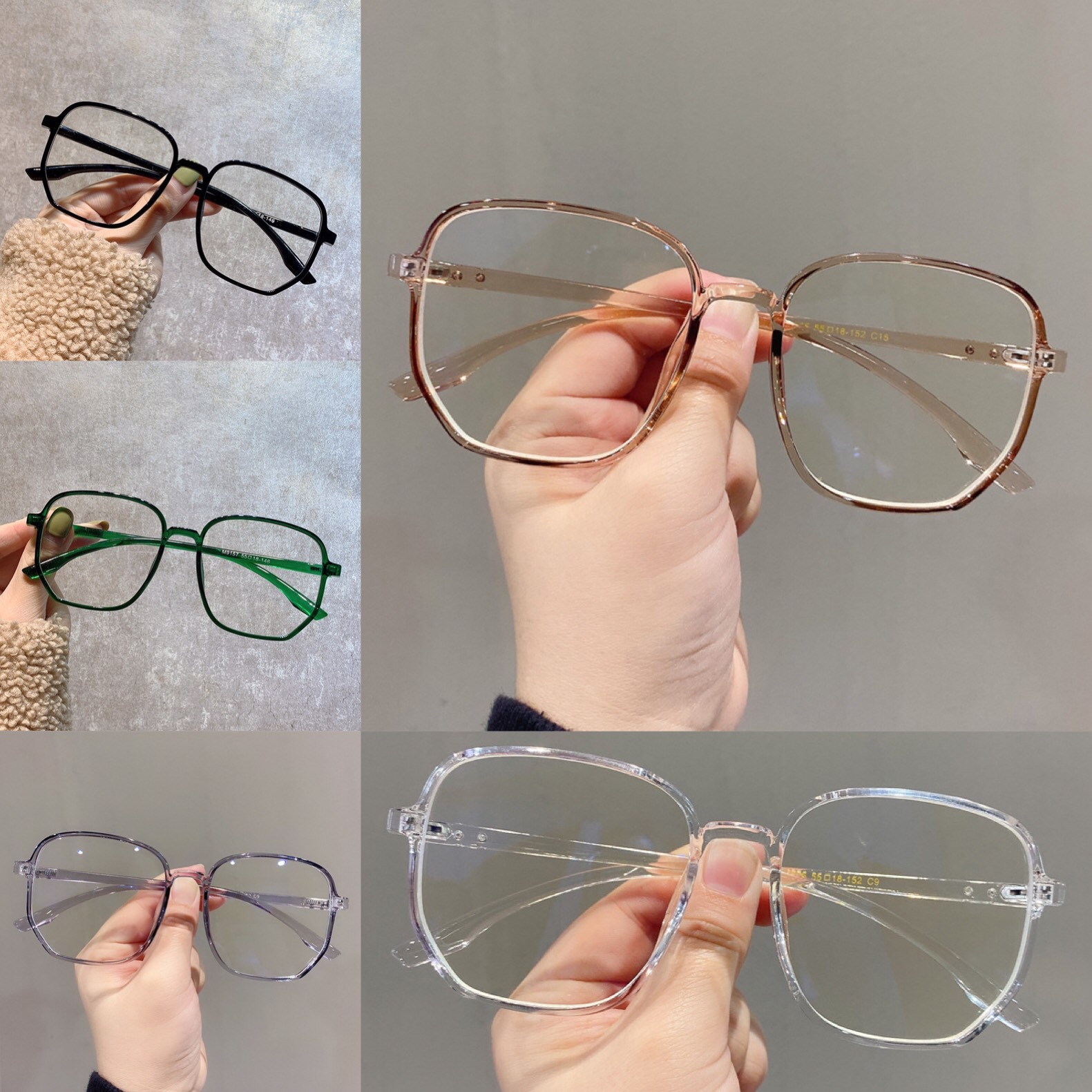Kính sống ảo phong cách Hàn Quốc