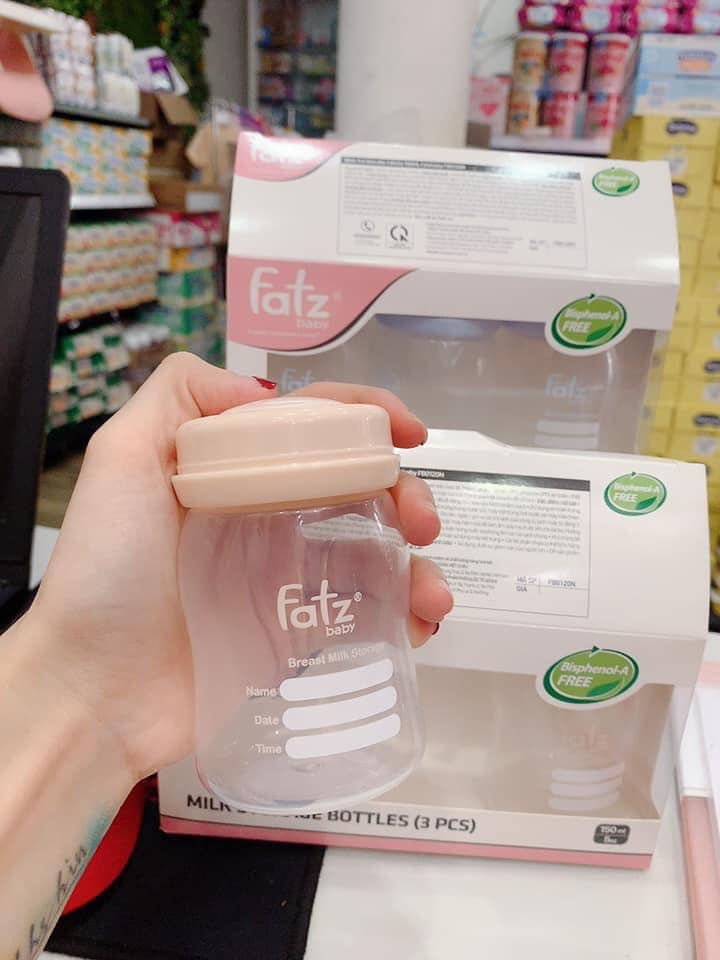 BỘ 3 BÌNH TRỮ SỮA FATZ BABY 150ML