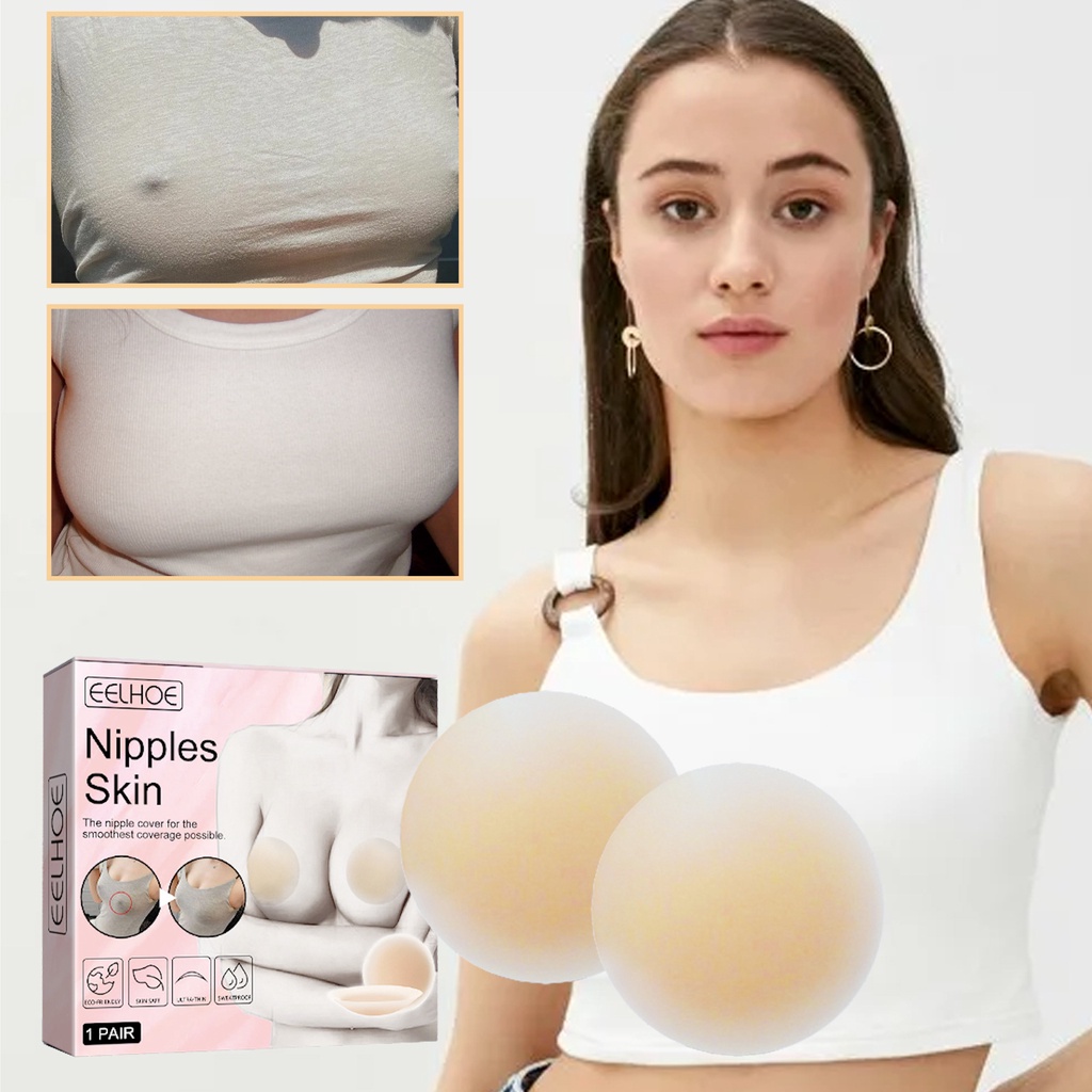 Bộ 2 miếng dán ngực silicone cao cấp tái sử dụng