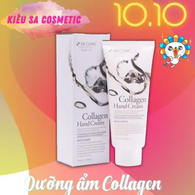 [HCM]Kem Dưỡng Da Tay Tinh Chất Collagen 3W Clinic Hand Cream 100ml _ 3W Clinic Chính Hãng