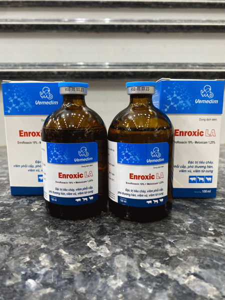ENROXIC 20% LA 100ml- đặc tr ịtiêu chảy nặng cho heo con