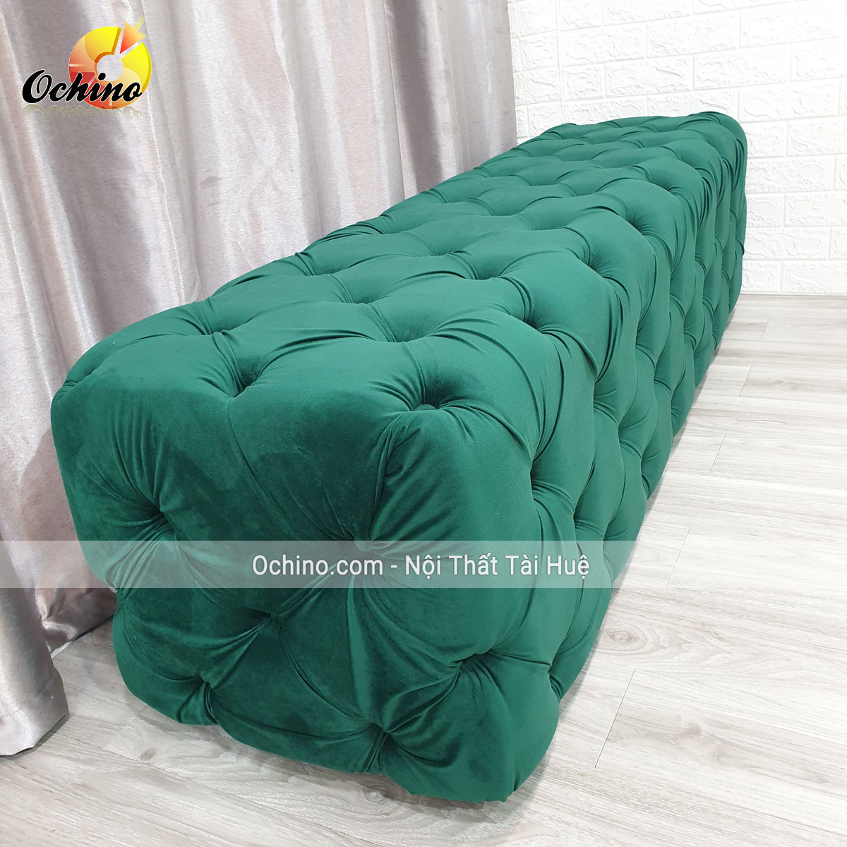 (FREE SHIP) Ghế Dài Sofa Nhún Cổ Điển Cao Cấp Size 1M4 (Đủ Màu)