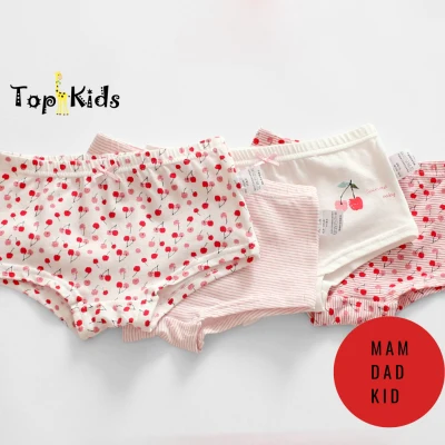Set 4-Quần chip bé gái - thương hiệu MAM DAD KIDS - chất liệu cotton, thấm hút, co giãn tốt , Topkid