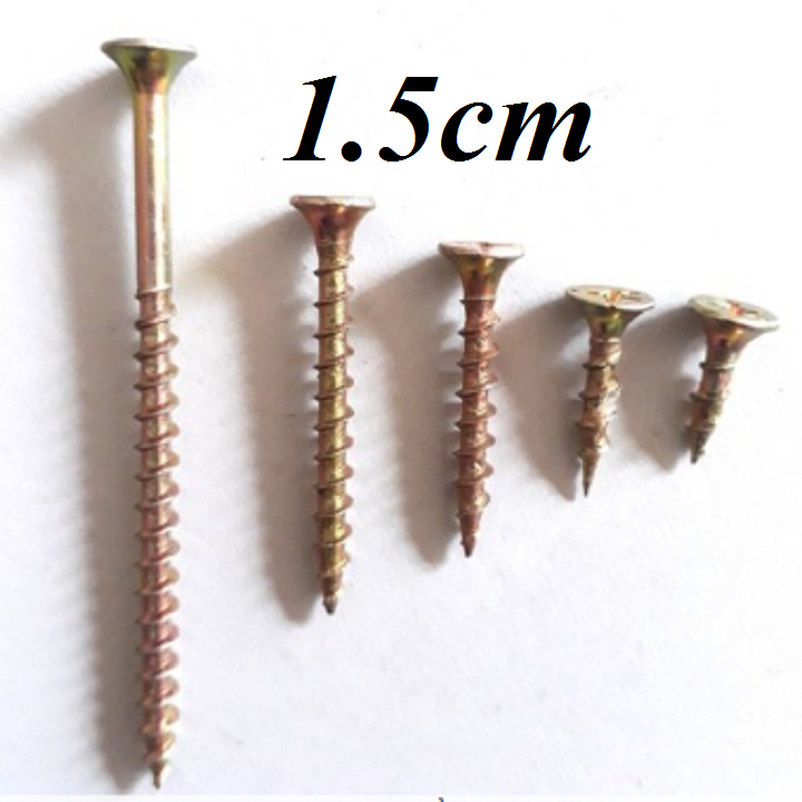 500gr - 4x15mm vít gỗ ren thưa