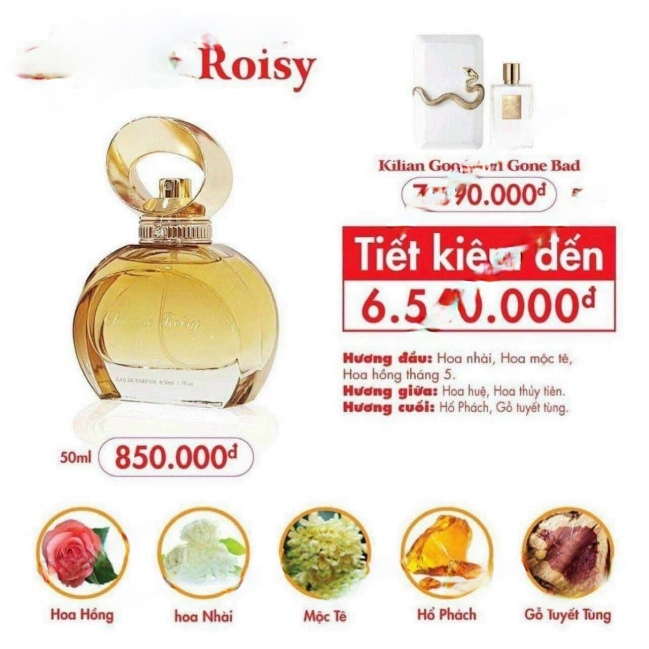 NƯỚC HOA ROISY 100ML mới