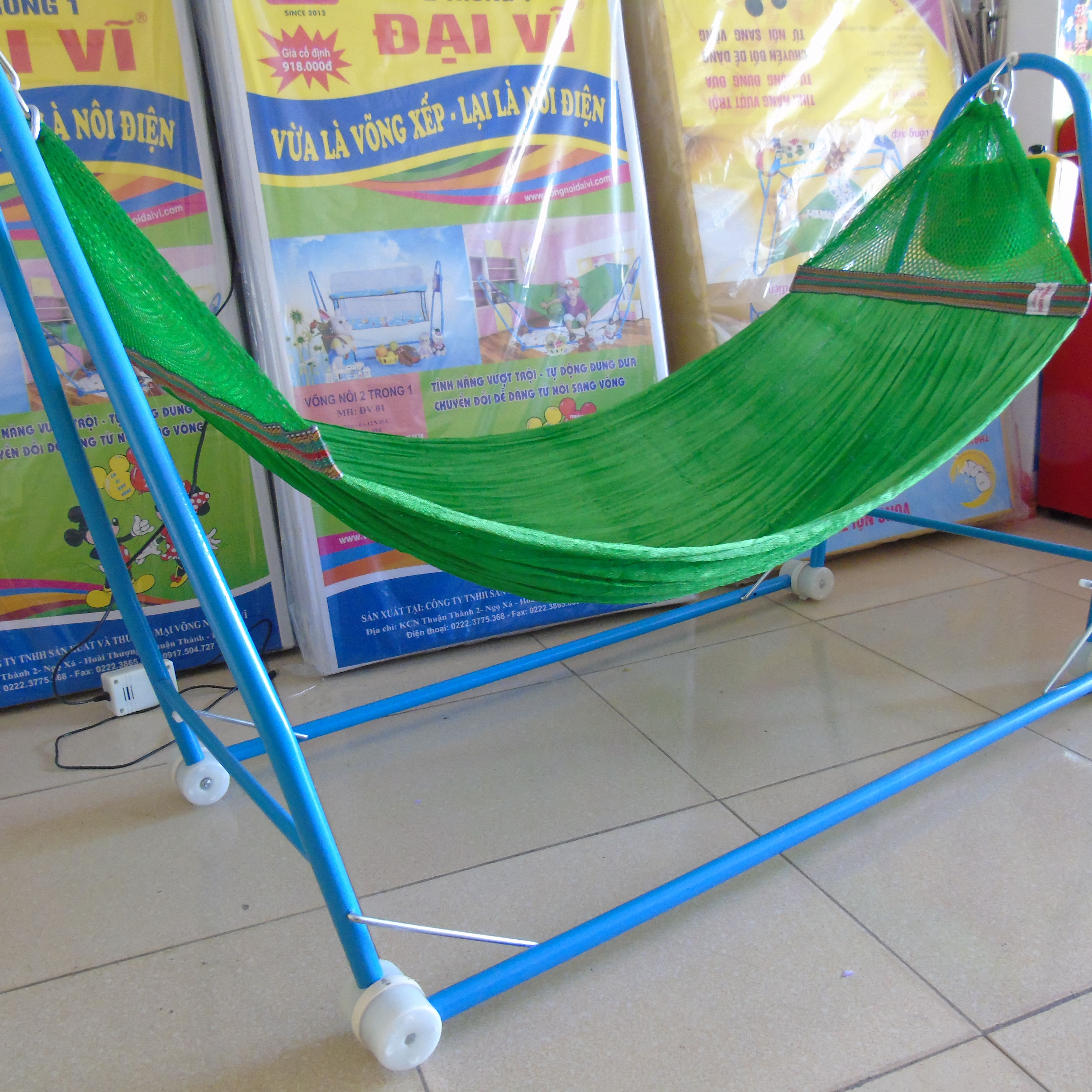 Võng cho bé (sản phẩm có khung+võng) chưa có máy đưa