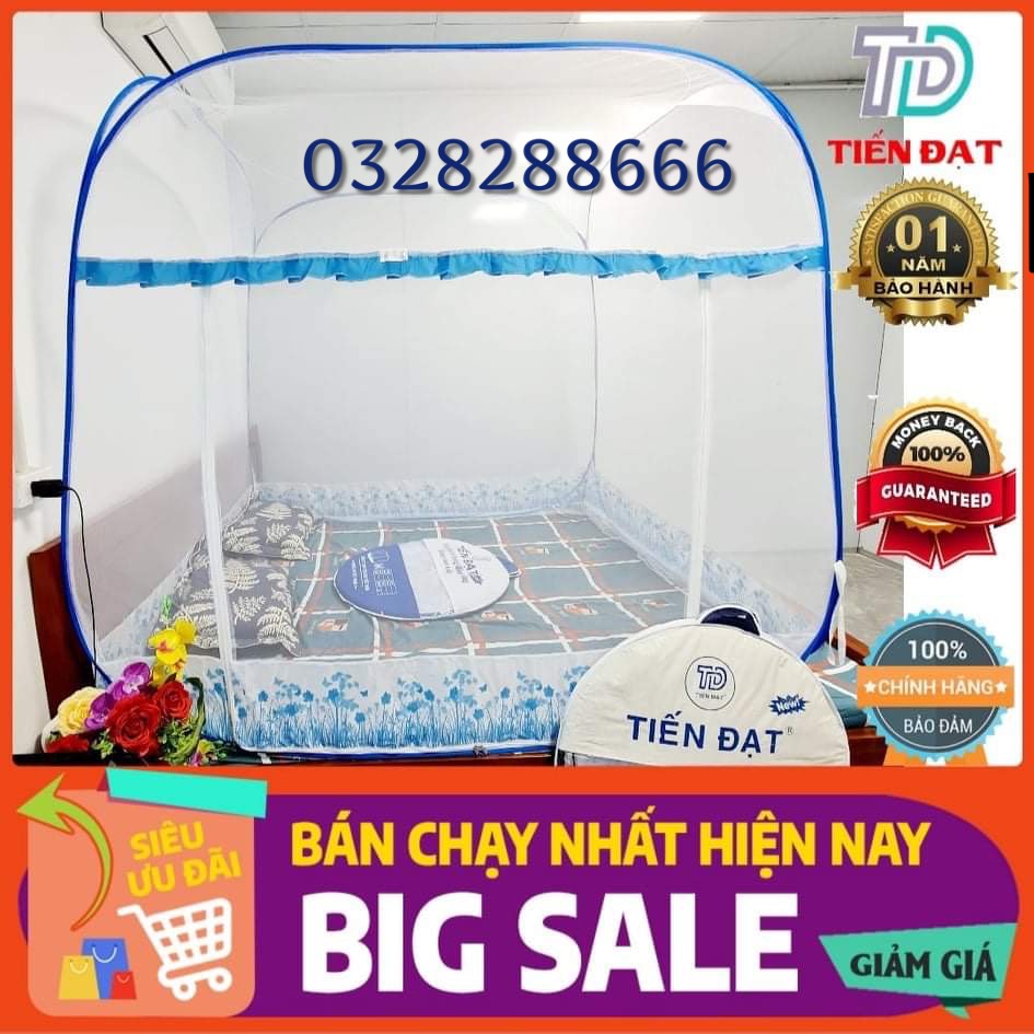 Mùng màn chụp đỉnh vuông cao cấp TIẾN ĐẠT,