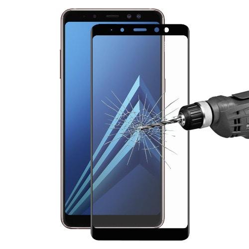 Full Screen Tempered Glass for Samsung Galaxy A8 Plus / A8+ (Black)