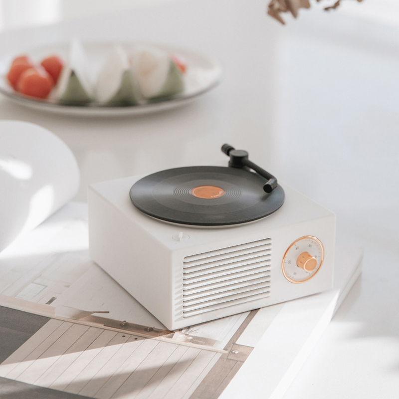 Loa bluetooth mini mô phỏng đĩa than Bltech phong cách vintage độc đáo dễ thương