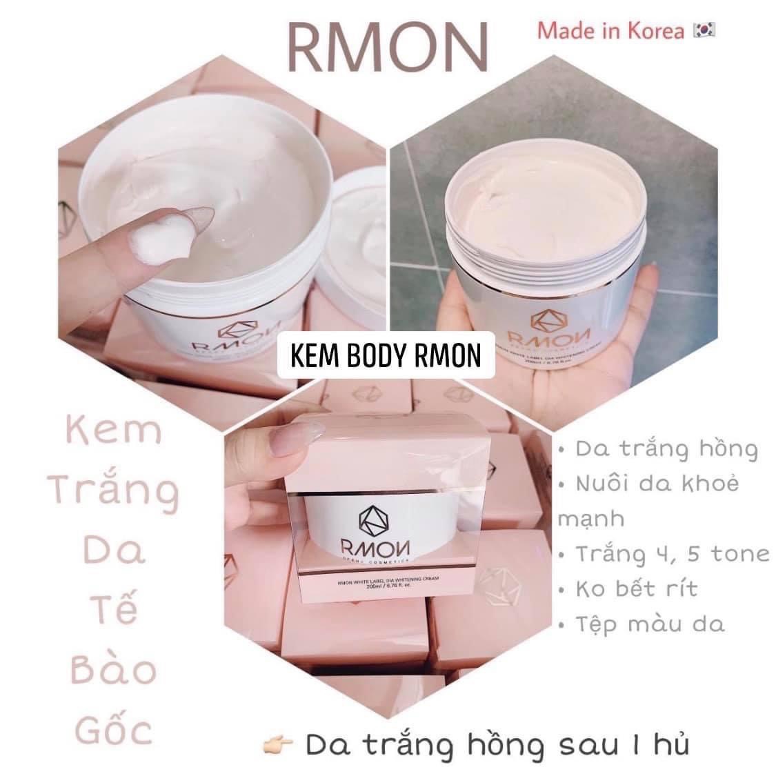 Kem dưỡng trắng da body RMON